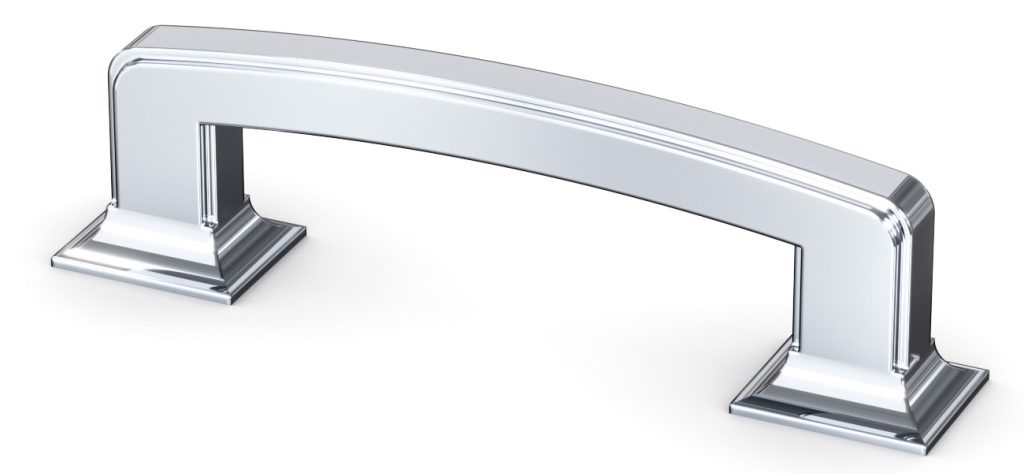 Rectangular Pull - Polished Chrome