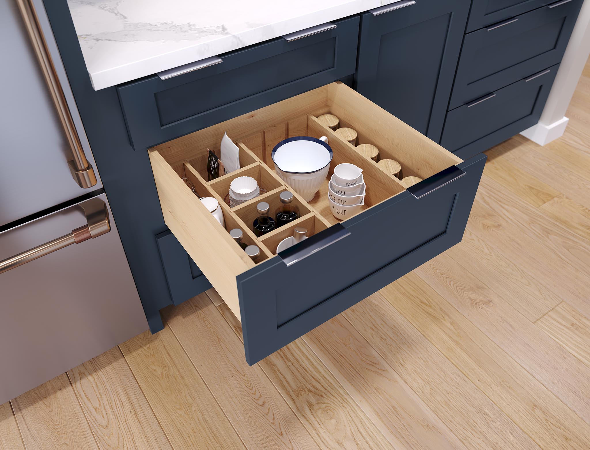 Allen Roth Cabinetry Storage Solutions